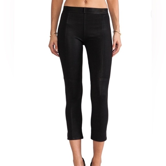 David Lerner microsuede navy blue pants, pull up elastic waist, navy blue, sz M - Picture 1 of 12